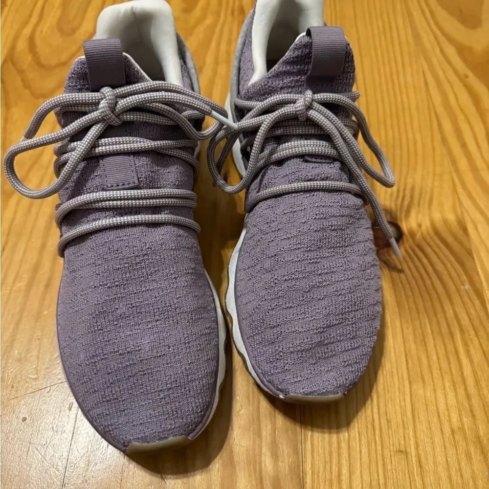 Sorel Kinetic Lace Purple Gray Knit Fabric Women's Sneakers size 9 NL3227-553
